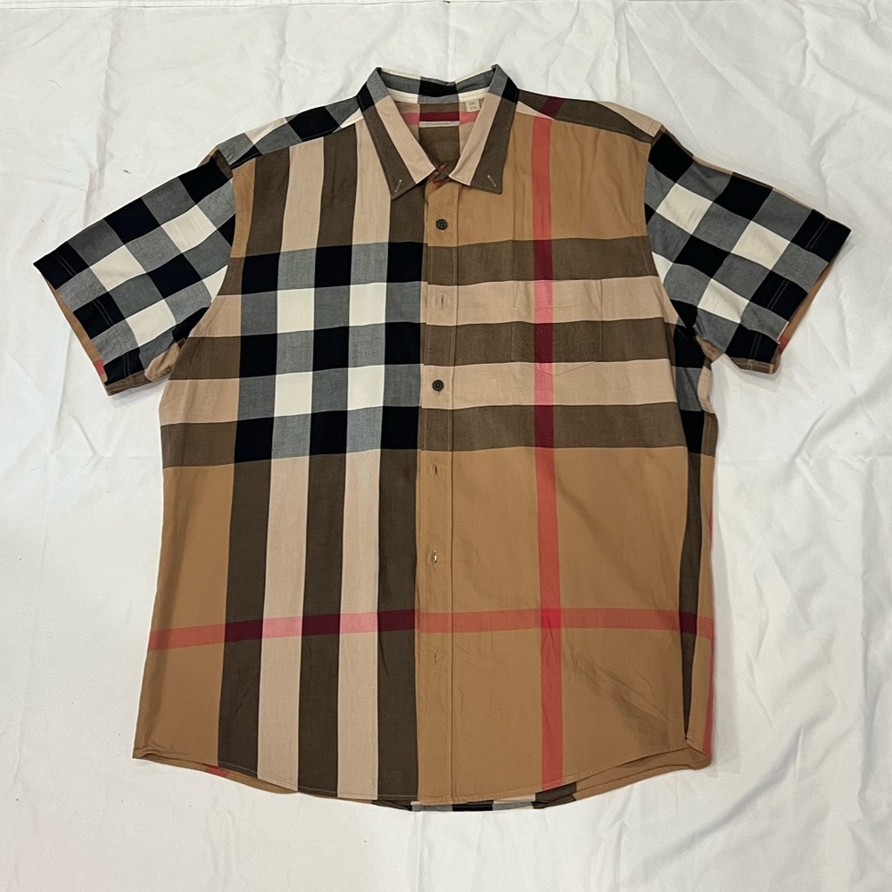 Burberry Brit Nova Check Shirt Button Down Short Sleeve